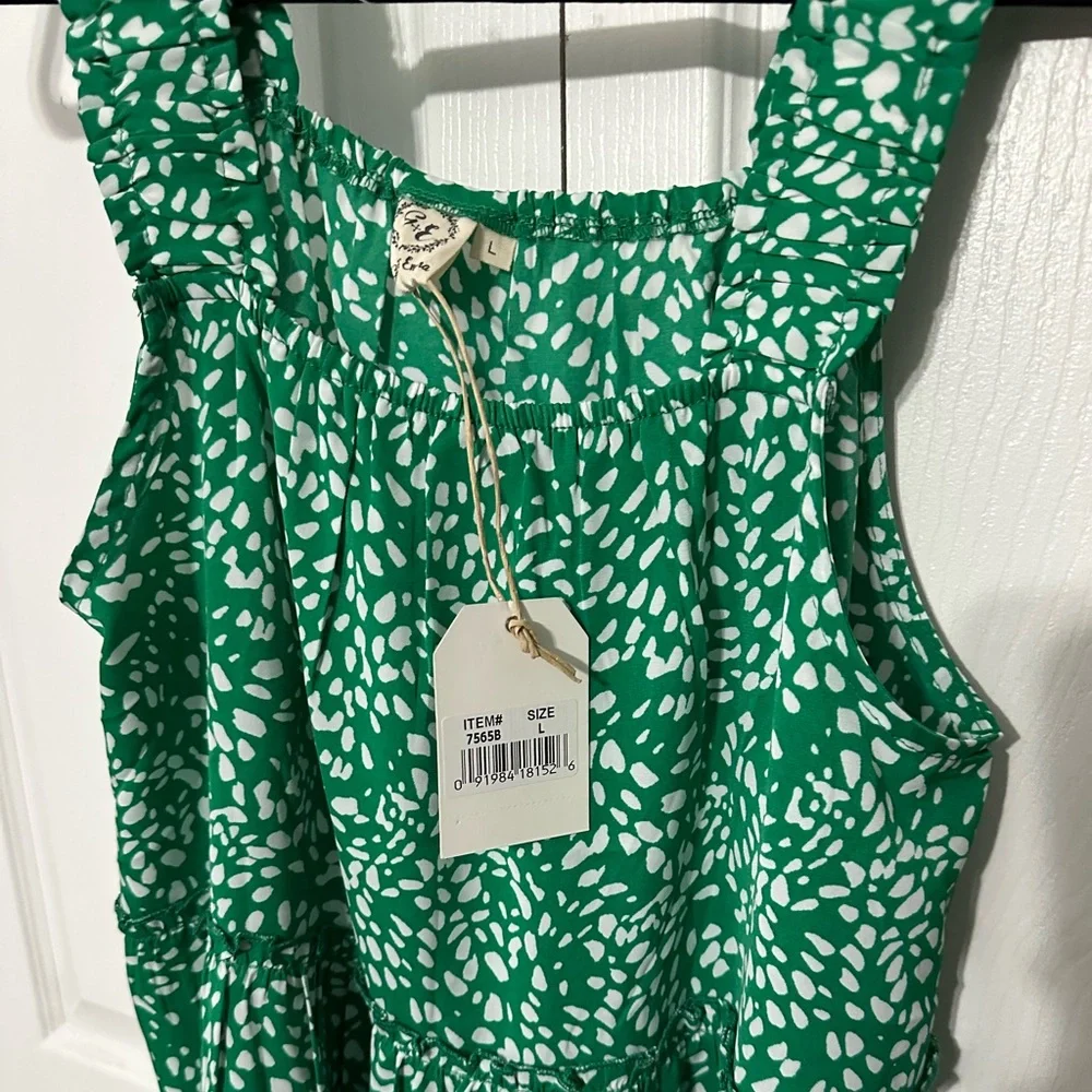 Grace & Emma Green dot dress - Picture 3 of 6